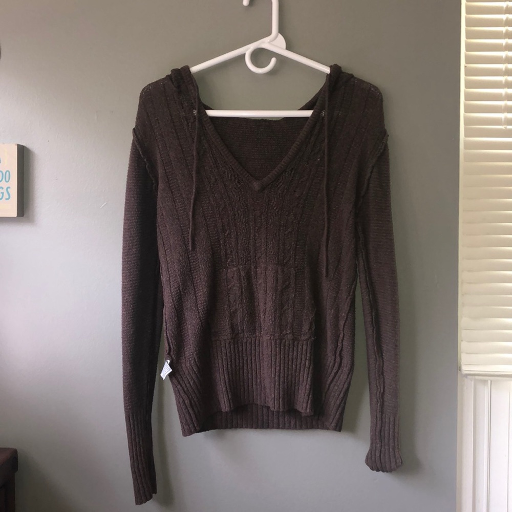 Brown sweater hoodie